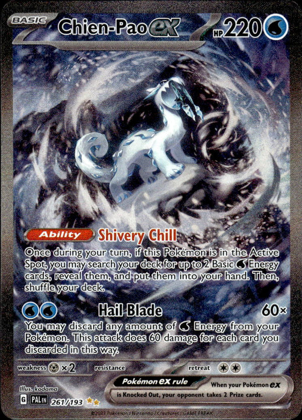 Pokemon TCG SV2: Paldea Evolved #261/193 Chien-Pao ex