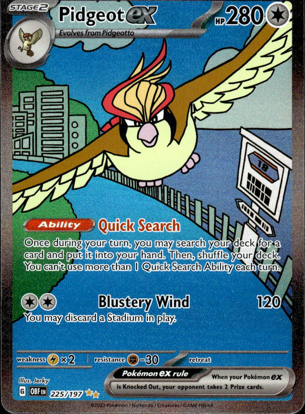 Pokemon TCG SV3: Obsidian Flames #225/197 Pidgeot ex