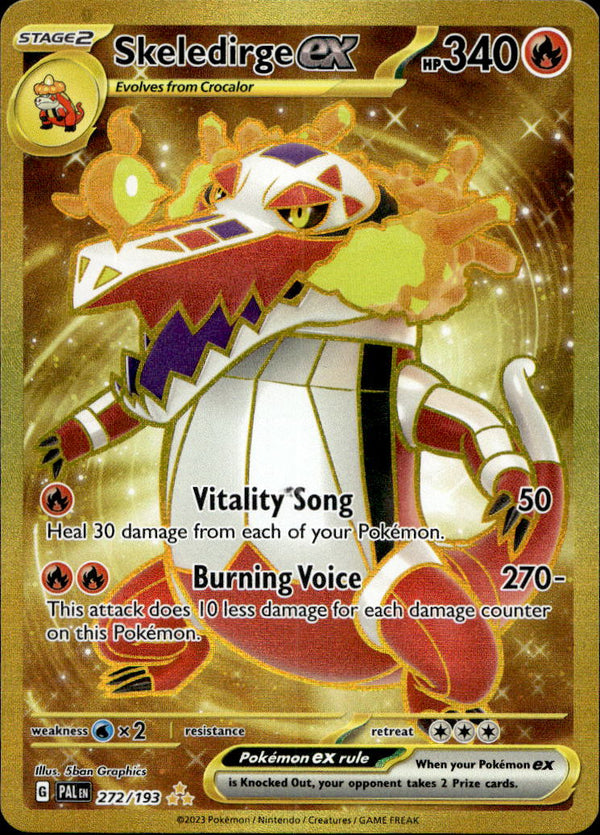 Pokemon TCG SV2: Paldea Evolved #272/193 Skeledirge ex