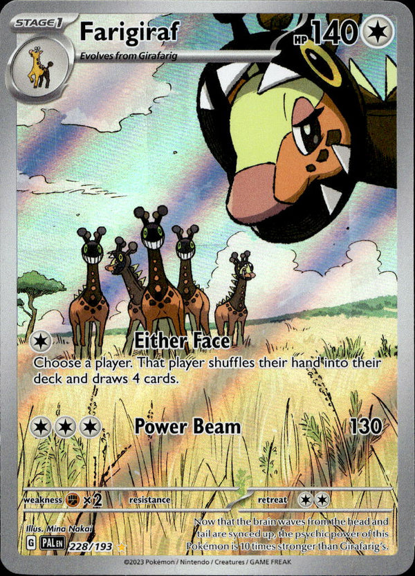 Pokemon TCG SV2: Paldea Evolved #228/193 Farigiraf