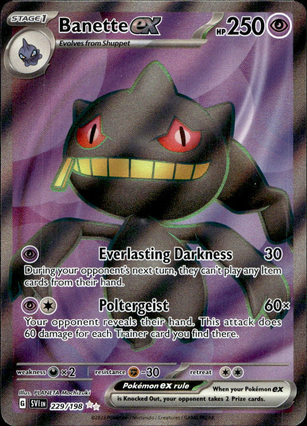 Pokemon TCG SV1: Scarlet & Violet Base Set #229/198 Banette ex