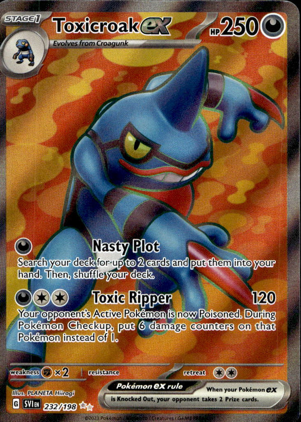 Pokemon TCG SV1: Scarlet & Violet Base Set #232/198 Toxicroak ex