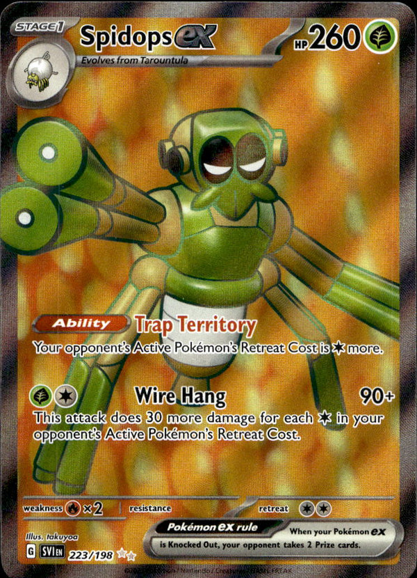 Pokemon TCG SV1: Scarlet & Violet Base Set #223/198 Spidops ex