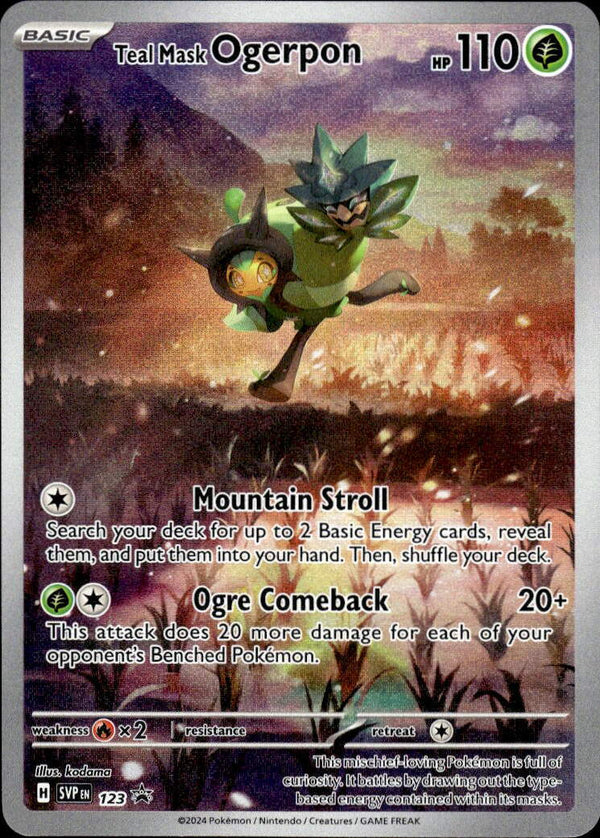 Pokemon TCG SVP: Scarlet & Violet Promo Cards #123 Teal Mask Ogerpon