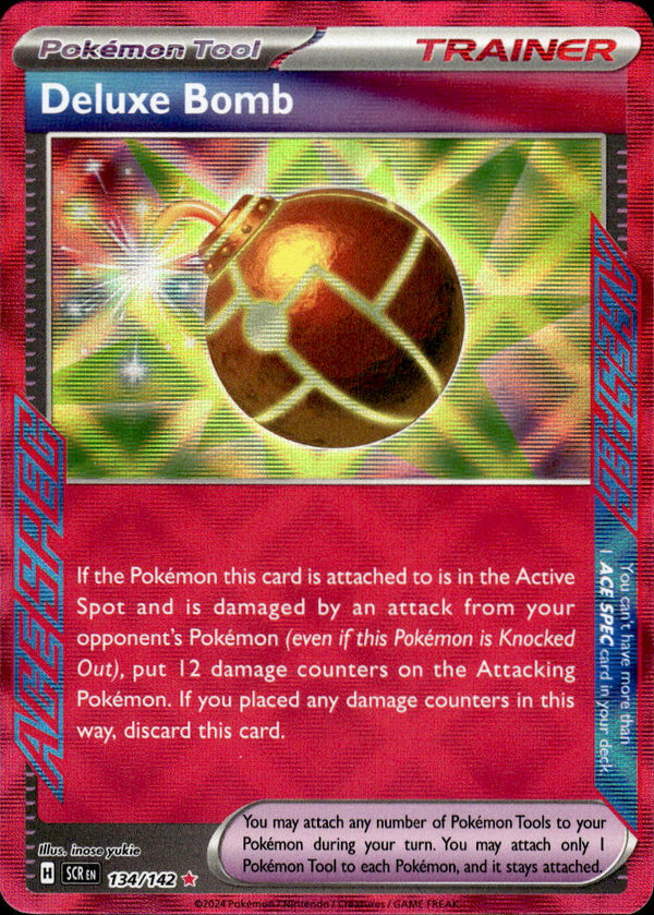 Pokemon TCG SV7: Stellar Crown #134/142 Deluxe Bomb