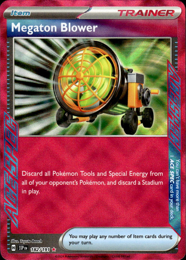 Pokemon TCG SV8: Surging Sparks #182/191 Megaton Blower