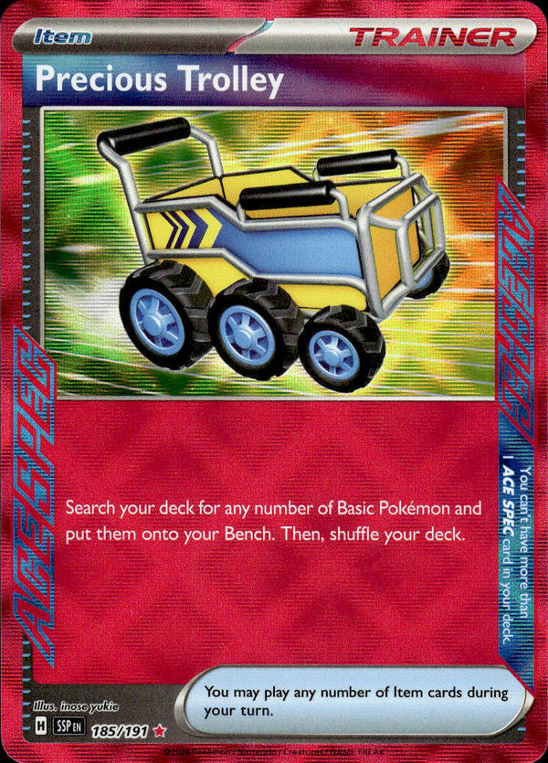 Pokemon TCG SV8: Surging Sparks #185/191 Precious Trolley