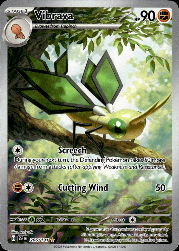 Pokemon TCG SV8: Surging Sparks #206/191 Vibrava