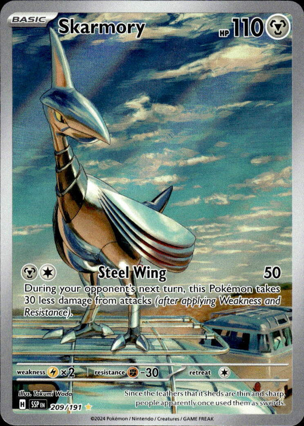 Pokemon TCG SV8: Surging Sparks #209/191 Skarmory