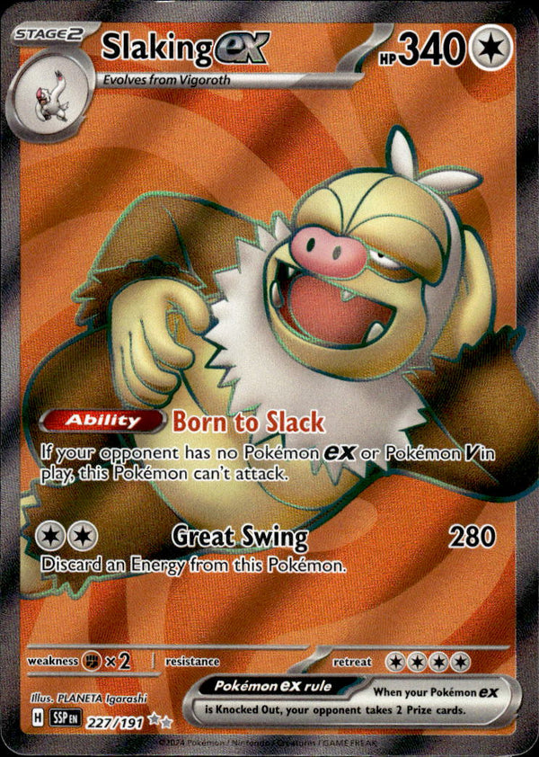 Pokemon TCG SV8: Surging Sparks #227/191 Slaking ex