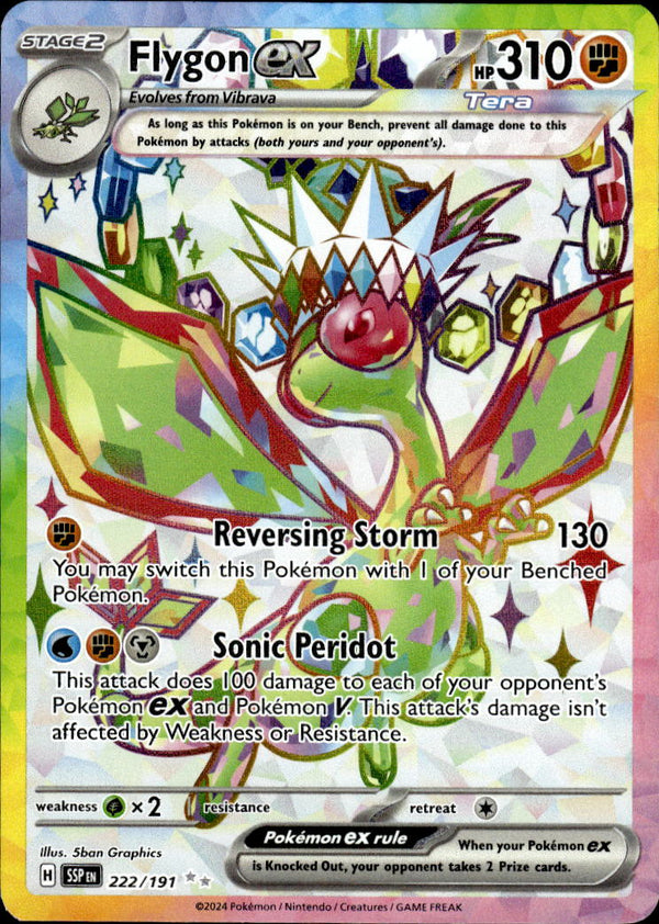 Pokemon TCG SV8: Surging Sparks #222/191 Flygon ex