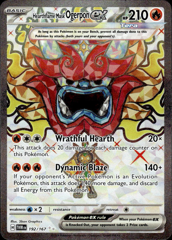 Pokemon TCG SV6: Twilight Masquerade #192/167 Hearthflame Mask Ogerpon ex