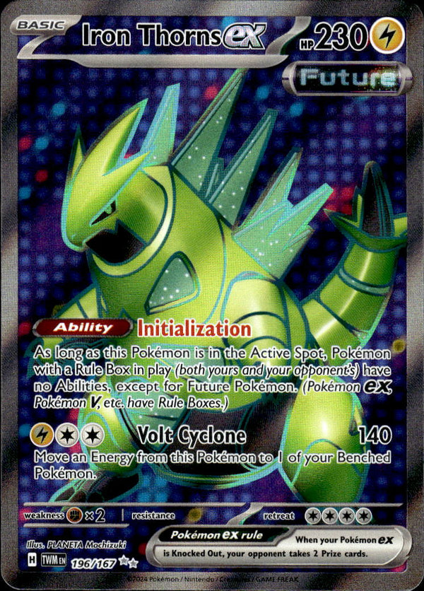 Pokemon TCG SV6: Twilight Masquerade #196/167 Iron Thorns ex