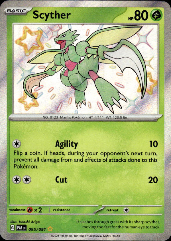 Pokemon TCG SV4.5: Paldean Fates #095/091 Scyther