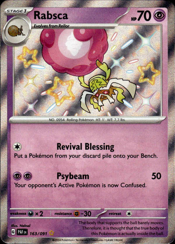 Pokemon TCG SV4.5: Paldean Fates #163/091 Rabsca