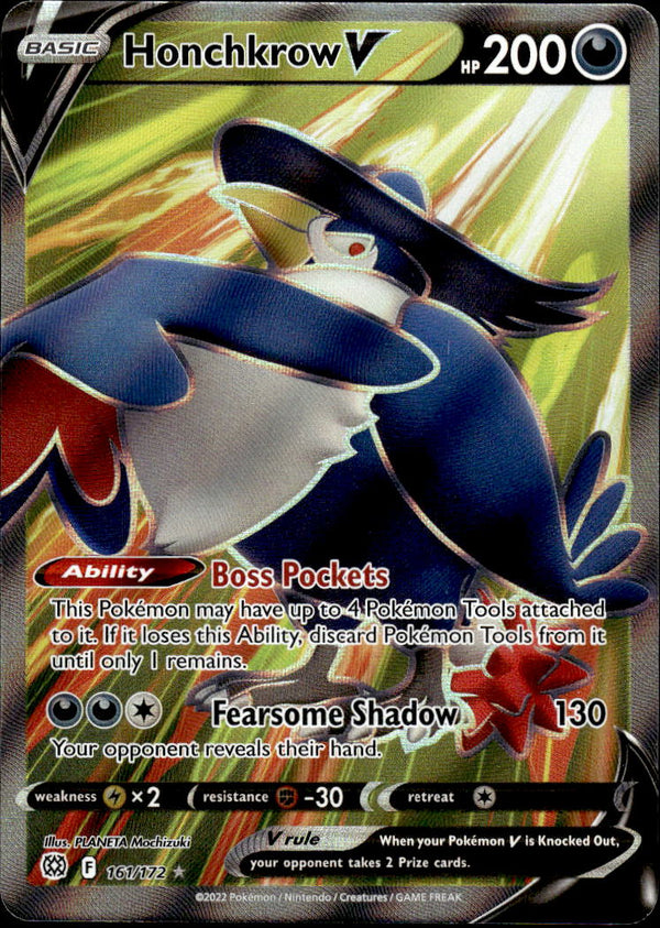 Pokemon TCG SWSH: Brilliant Stars #161/172 Honchkrow V