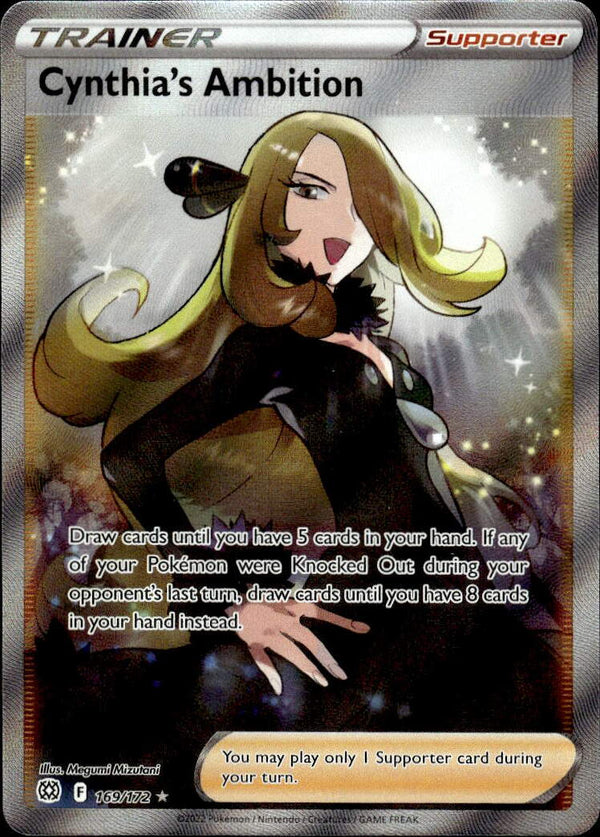 Pokemon TCG SWSH: Brilliant Stars #169/172 Cynthia's Ambition