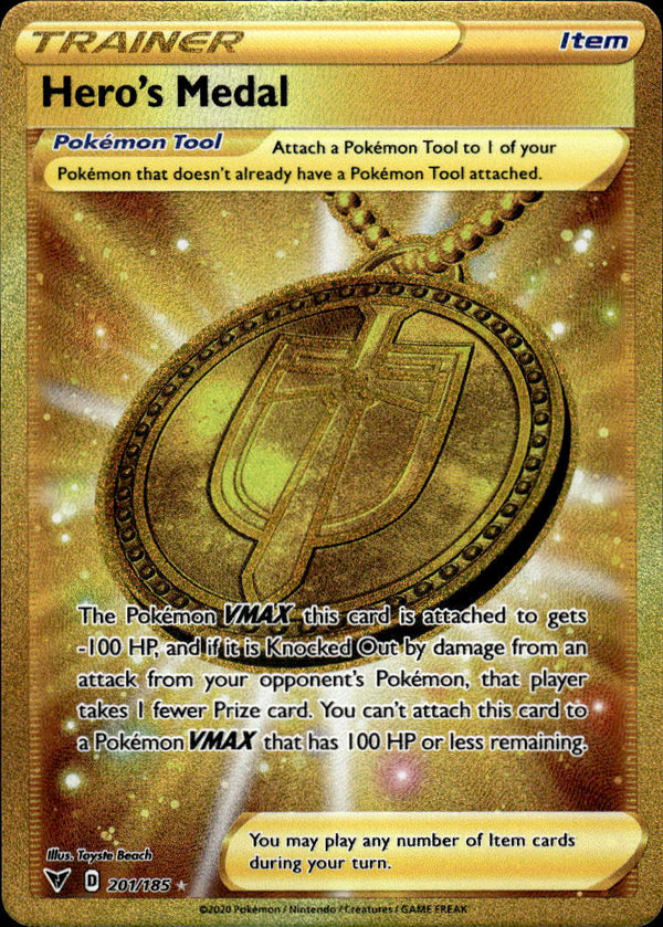 Pokemon TCG SWSH: Vivid Voltage #201/185 Hero's Medal