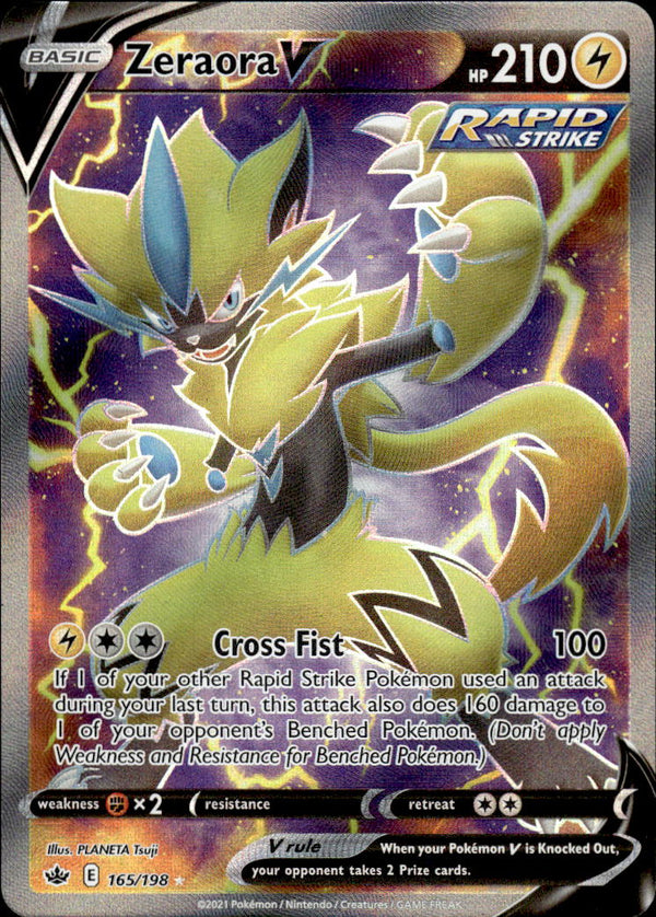 Pokemon TCG SWSH: Chilling Reign #165/198 Zeraora V