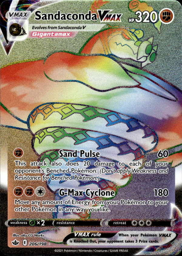 Pokemon TCG SWSH: Chilling Reign #206/198 Sandaconda VMAX