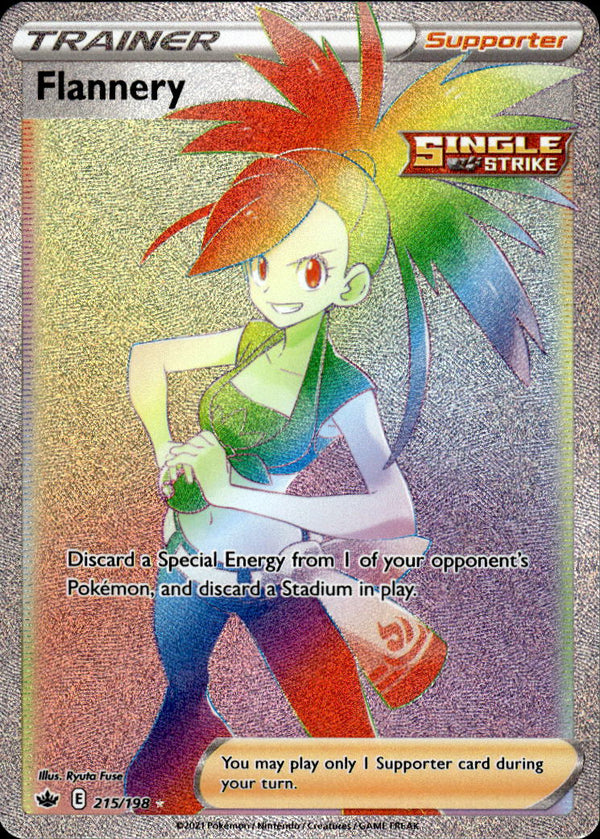 Pokemon TCG SWSH: Chilling Reign #215/198 Flannery