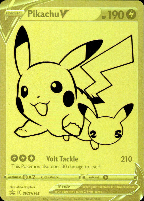 Pokemon TCG SWSH: Sword & Shield Promo Cards #SWSH145 Pikachu V