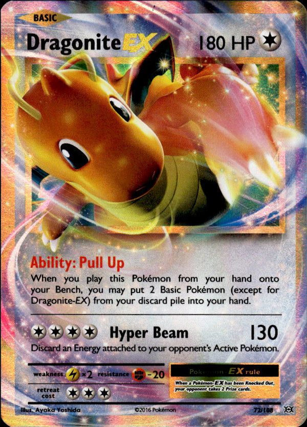 Pokemon TCG XY: Evolutions #72/108 Dragonite EX