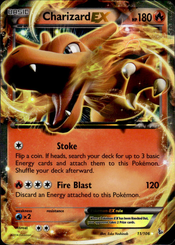 Pokemon TCG XY: Flashfire #11/106 Charizard EX - HP