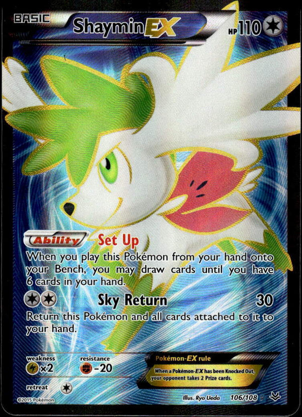 Pokemon TCG XY: Roaring Skies #106/108 Shaymin EX - LP