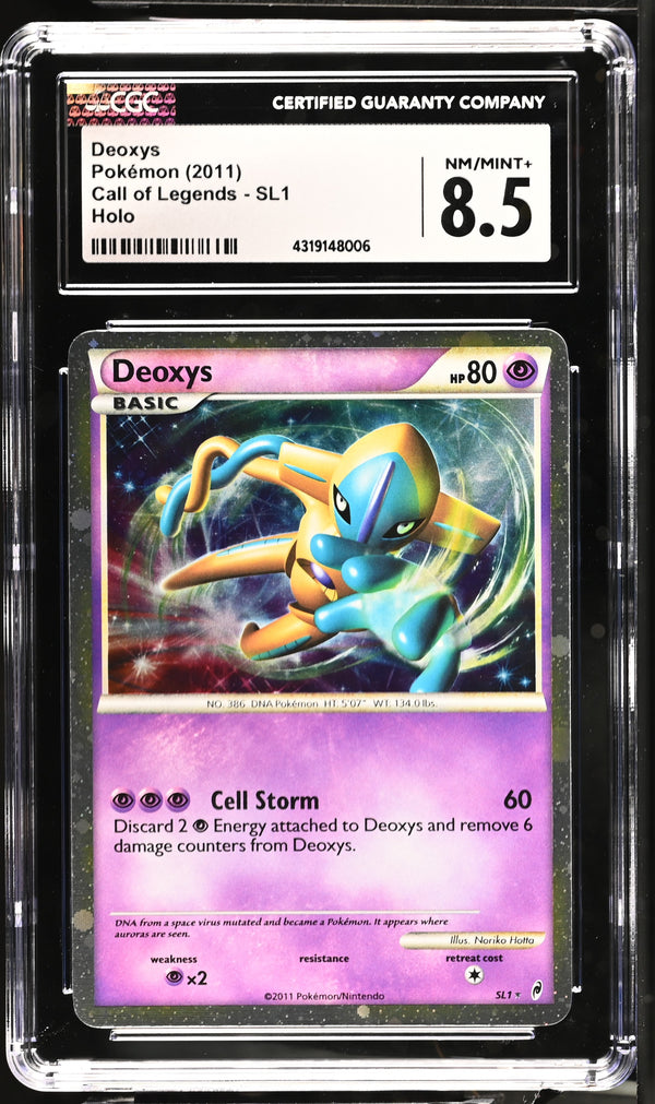 CGC NM/MINT+ 8.5: Pokemon TCG Deoxys Holo - SL1 - Call of Legends