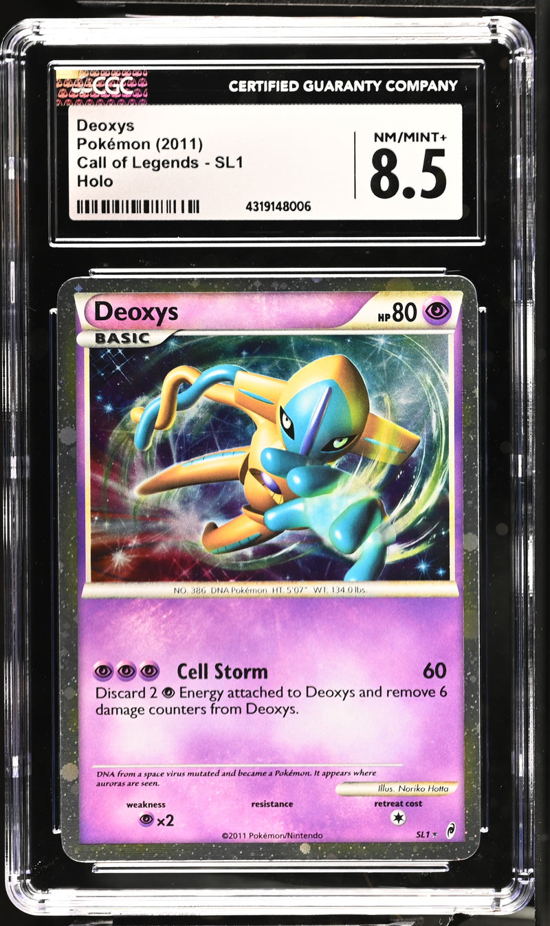 CGC NM/MINT+ 8.5: Pokemon TCG Deoxys Holo - SL1 - Call of Legends