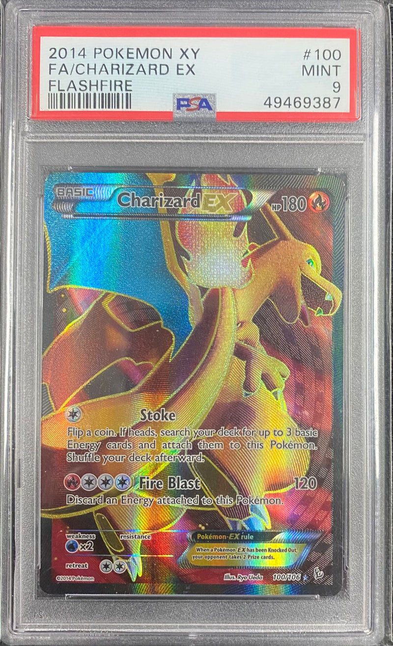 PSA MINT 9 : Pokemon TCG Charizard EX - 100/106 - Flashfire