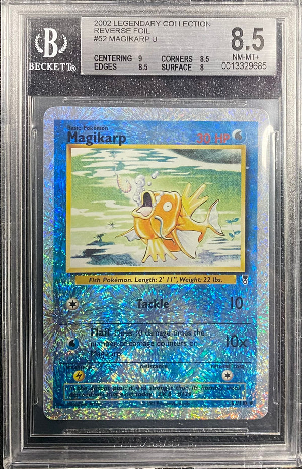 BGS NM-MT+ 8.5: Pokemon TCG Magikarp Reverse Holo - 52/110 - Legendary Collection