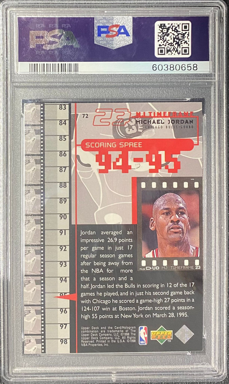 PSA 8 NM-MT: NBA - Michael Jordan 72 - 1998 Upper Deck Living Legends