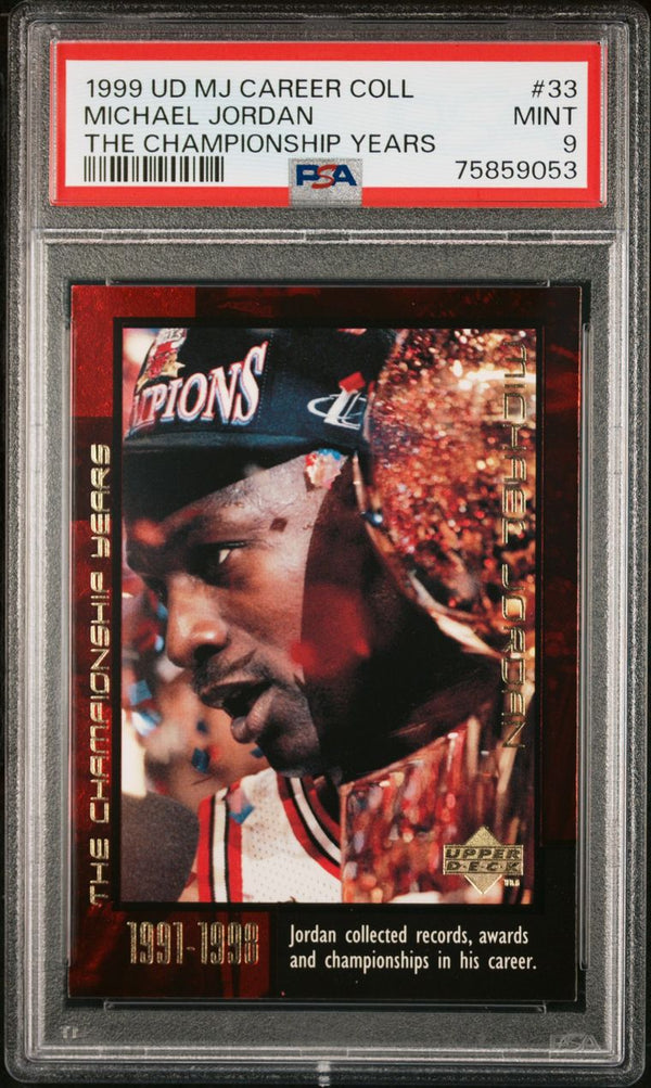 PSA 9 MINT: NBA - Michael Jordan 33 - 1999 Upper Deck The Championship Years