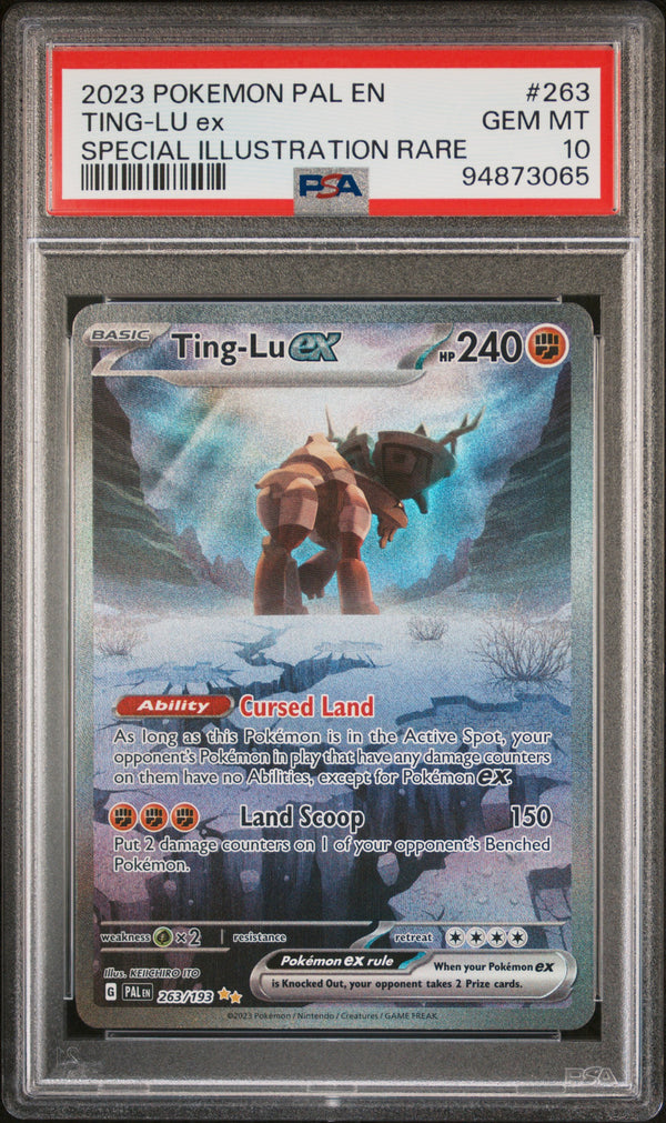 PSA 10 GEM MT: Pokemon TCG Ting-Lu ex 263/193 SIR - Paldea Evolved