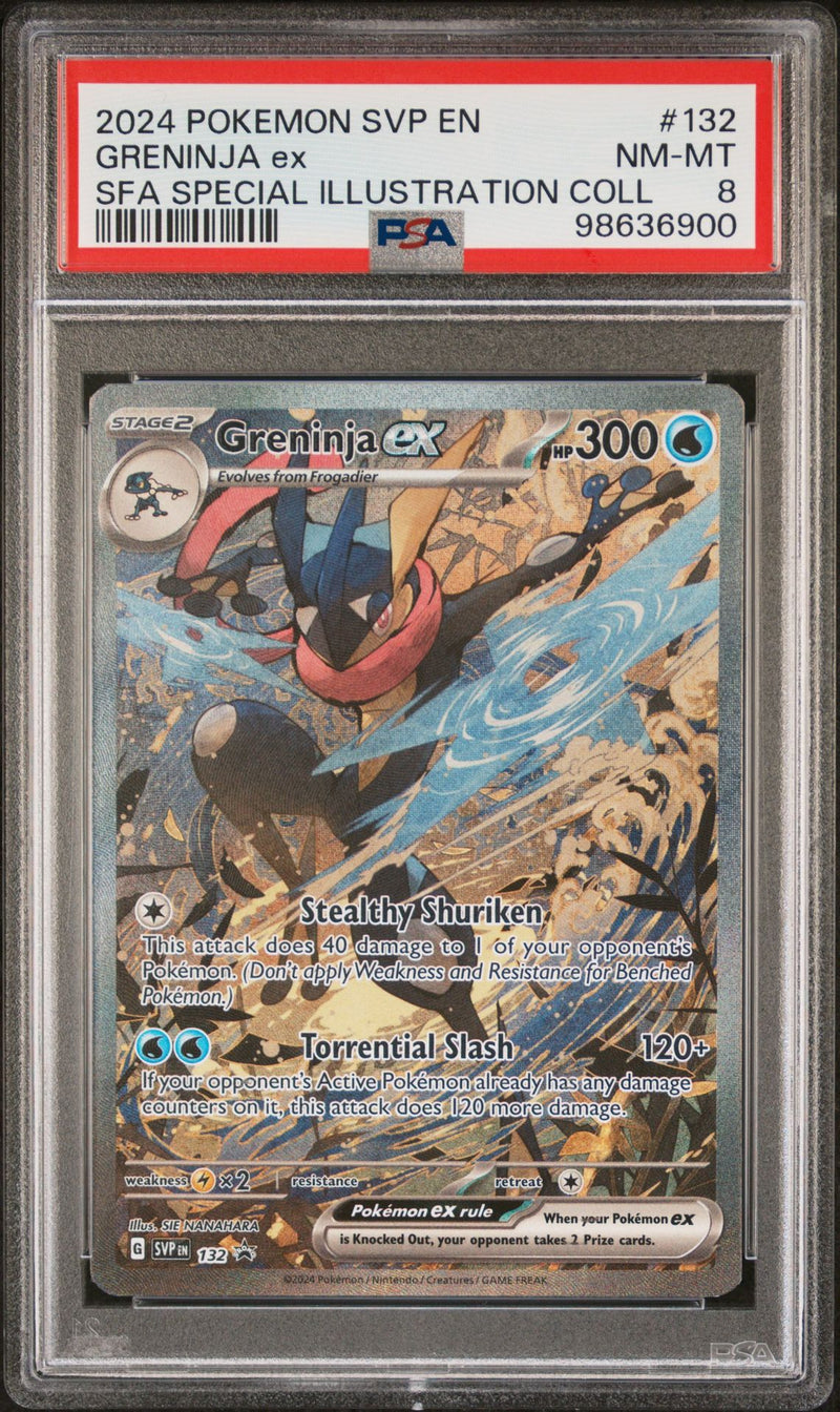 PSA 8 NM-MT: Pokemon TCG Greninja ex SVP132 SIR Promo - Shrouded Fable Special Illustration Collection