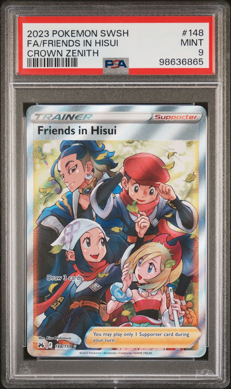 PSA MINT 9 : Pokemon TCG Friends in Hisui - 148/159 - Crown Zenith