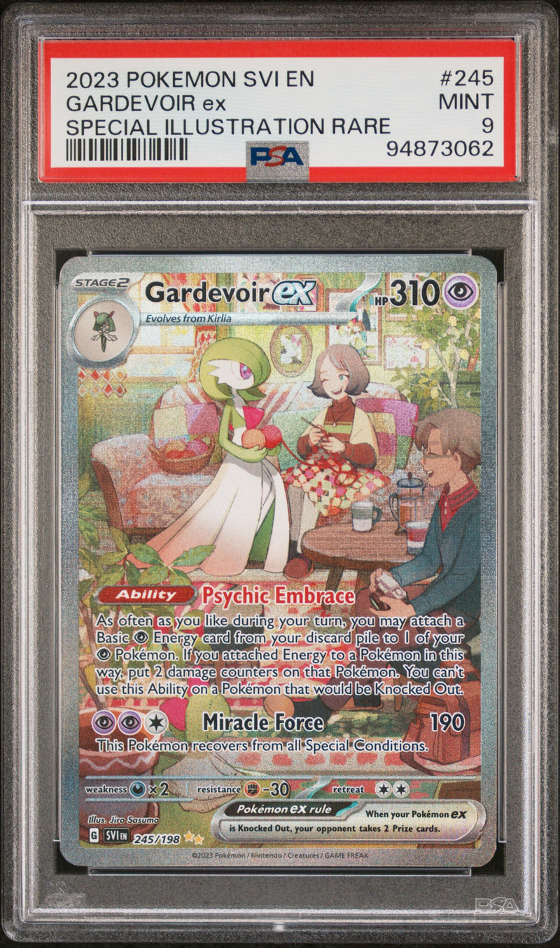 PSA 9 MINT: Pokemon TCG Gardevoir ex 245/198 SIR - SV1 Scarlet & Violet Base