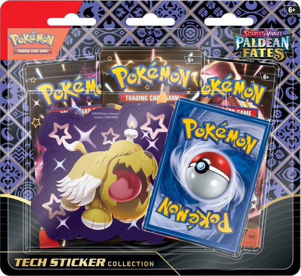 [Pre-Order] Pokemon TCG: Scarlet & Violet 4.5 - Paldean Fates Tech Sticker Blister - Shiny Greavard - PokeCards Australia