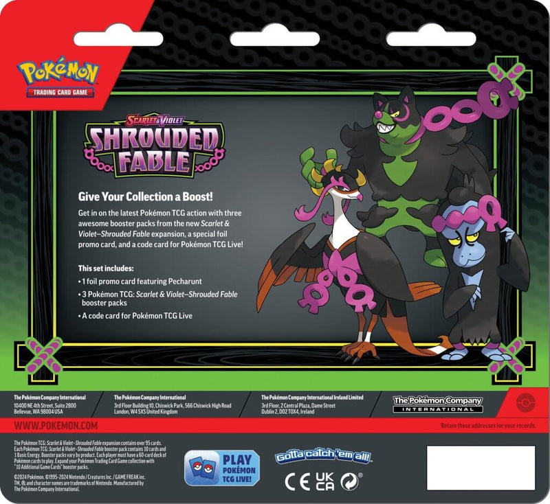 Pokemon TCG: Scarlet & Violet 6.5 - Shrouded Fable Three Pack Blister