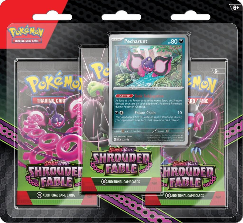 Pokemon TCG: Scarlet & Violet 6.5 - Shrouded Fable Three Pack Blister