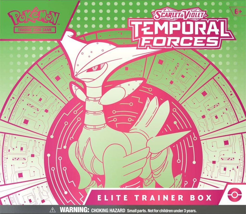 [Pre-Order] Pokemon TCG: Scarlet & Violet 5 - Temporal Forces Elite Trainer Box - Iron Leaves - PokeCards Australia