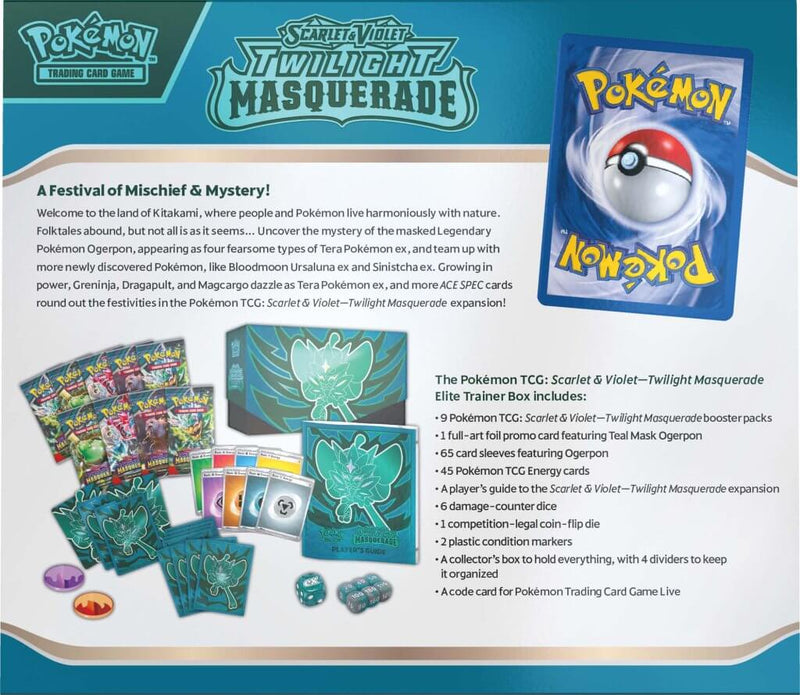 Pokemon TCG: Scarlet & Violet 6 - Twilight Masquerade Elite Trainer Box