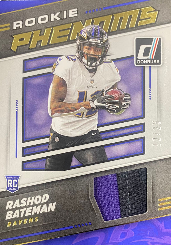 2021 Panini Donruss Football - Rashod Bateman RPJ-RBA Patch - NFL Rookie Phenoms