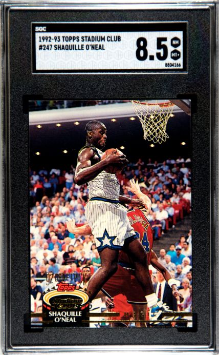 SGC 8.5 NM-MT: NBA - Shaquille O'Neal 247 - Rookie Card - 1992 Topps Stadium Club Basketball