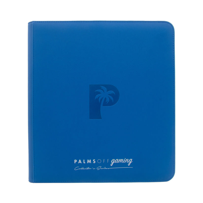 Palms Off Gaming: Collector's Series 12 Pocket Zip Trading Card Binder - Blue