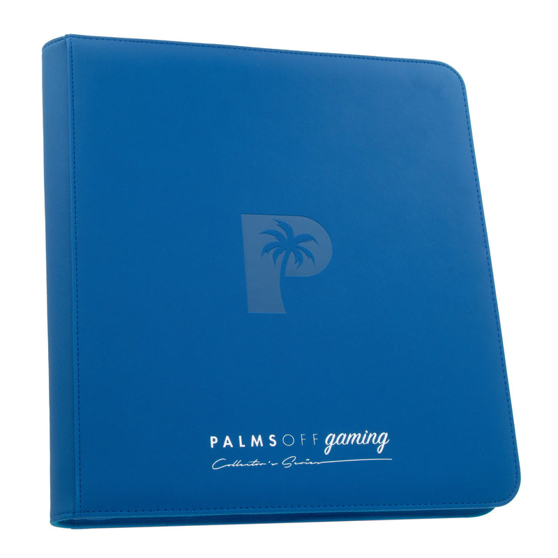 Palms Off Gaming: Collector's Series 12 Pocket Zip Trading Card Binder - Blue