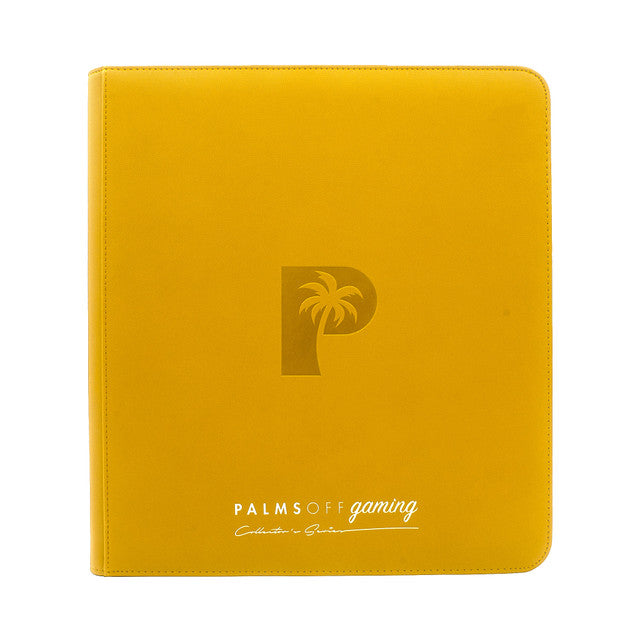 Palms Off Gaming: Collector's Series 12 Pocket Zip Trading Card Binder - Yellow