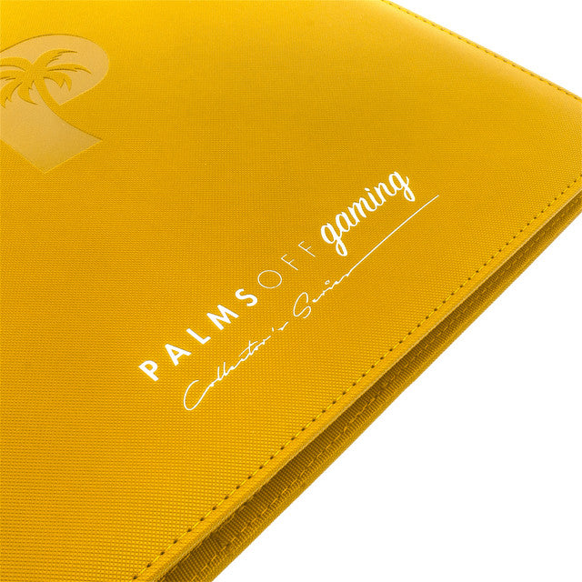 Palms Off Gaming: Collector's Series 12 Pocket Zip Trading Card Binder - Yellow